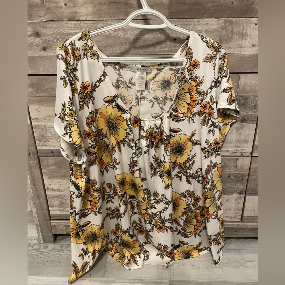 Flower Stretchy Blouse